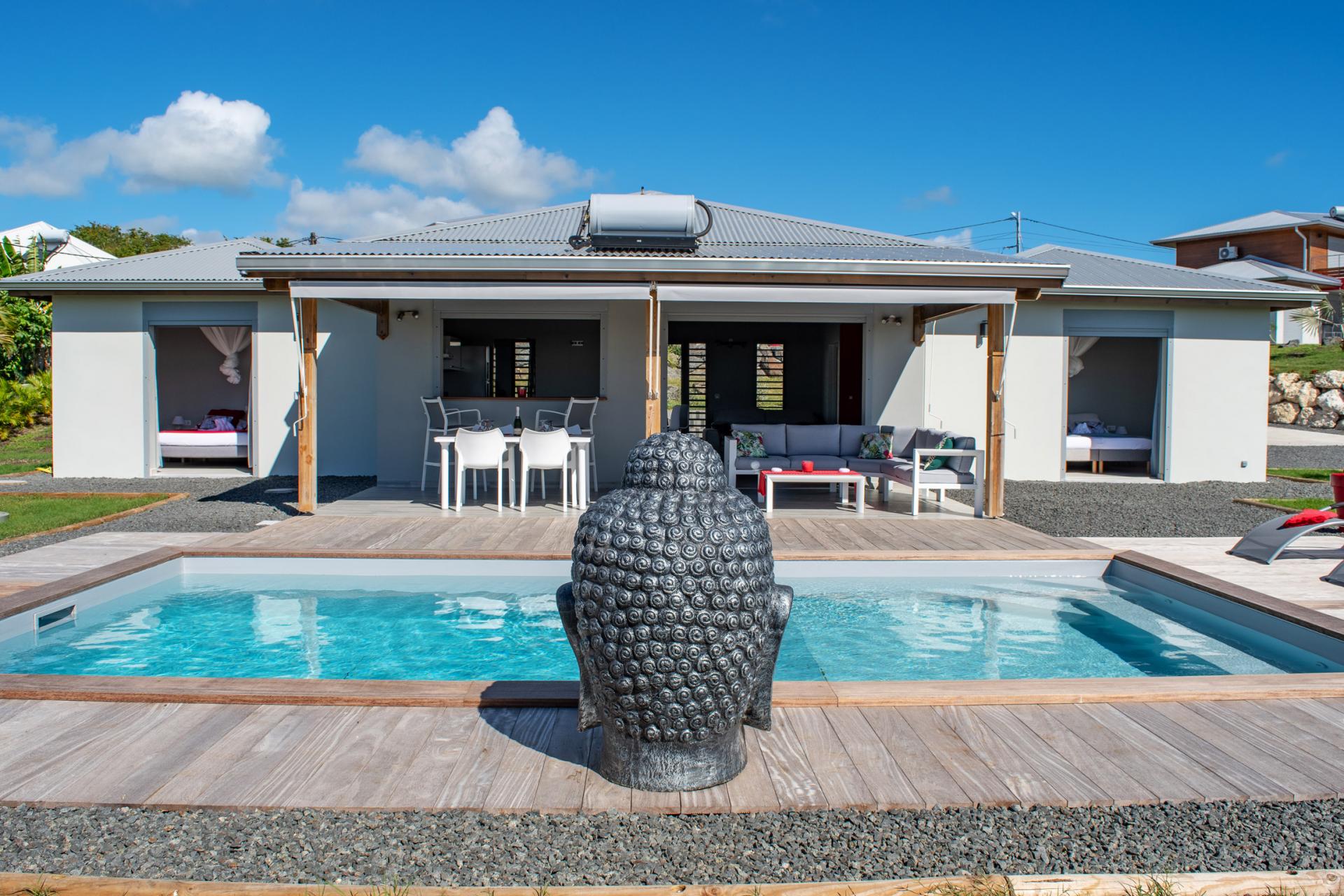 Villa 2 chambres avec piscine à louer à St François Guadeloupe