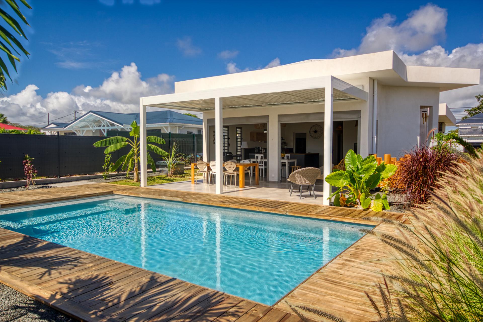 Villa 3 chambres 6 personnes avec piscine à louer à Saint François Guadeloupe