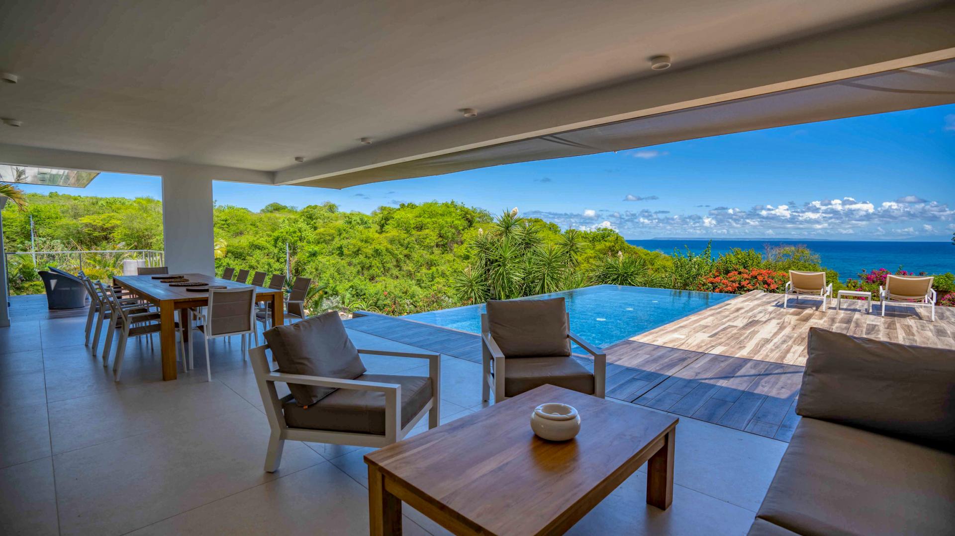Guadeloupe villa rentals - Luxury sea view villa