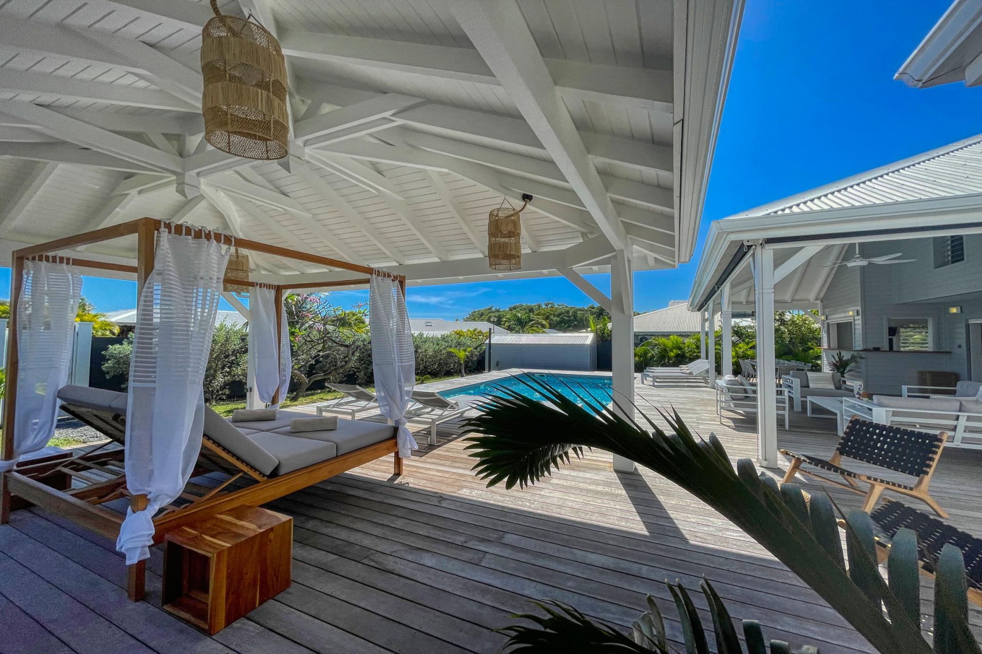 Villa 5 chambres à louer à Saint François Guadeloupe-carbet