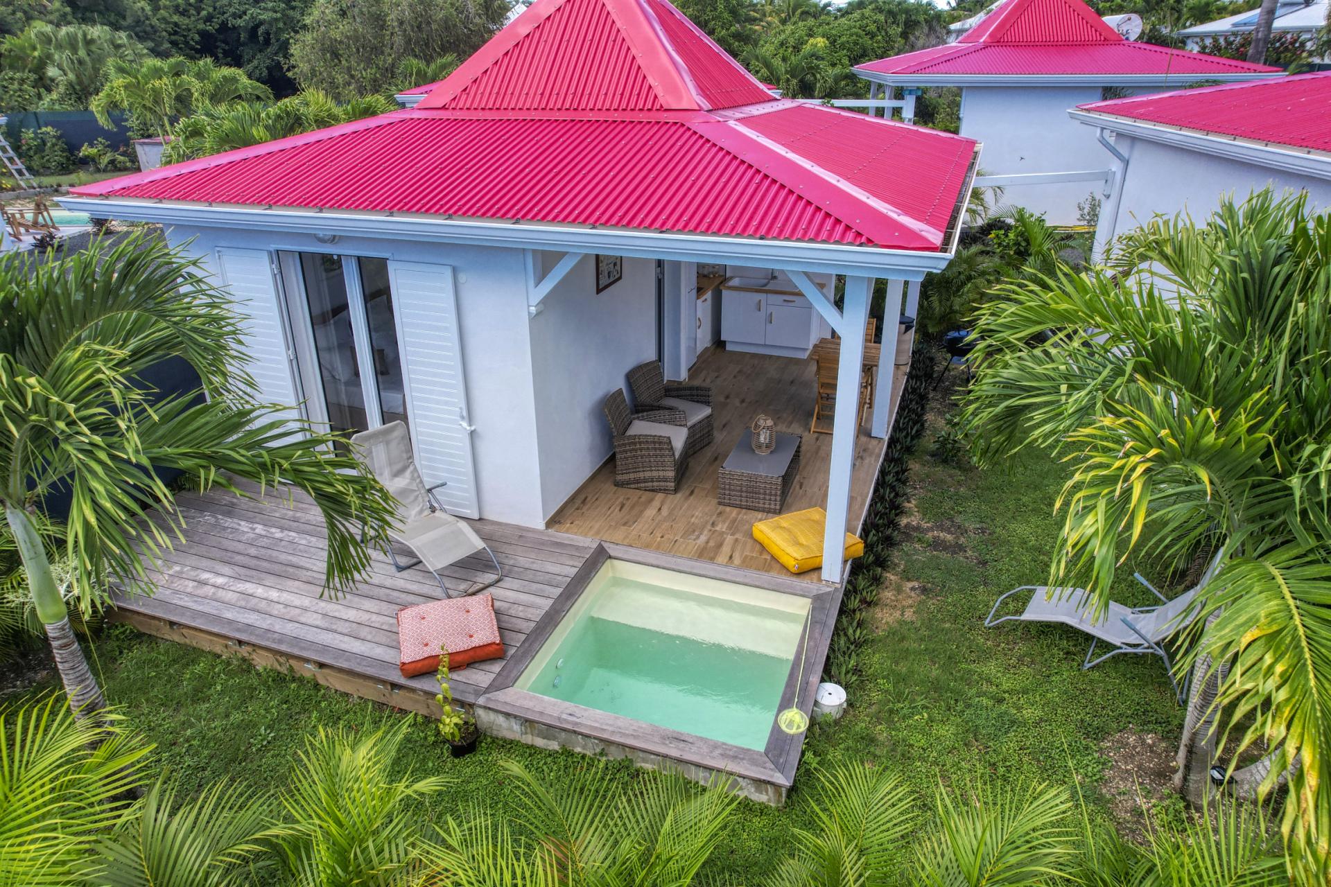 Location Villa 1 chambre Saint François Guadeloupe-vue du ciel