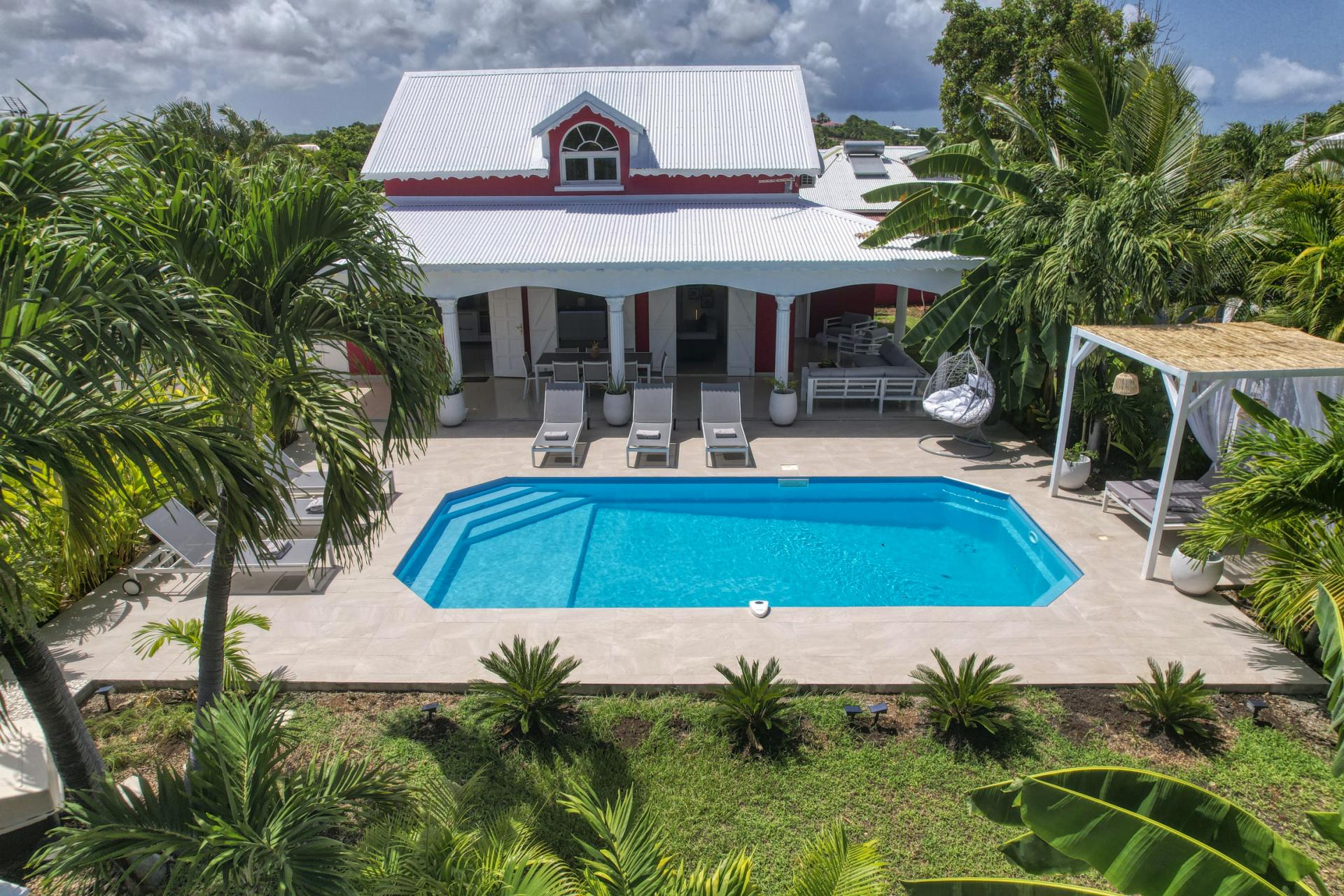 Location Villa 14 personnes Saint François Guadeloupe-Vue du ciel