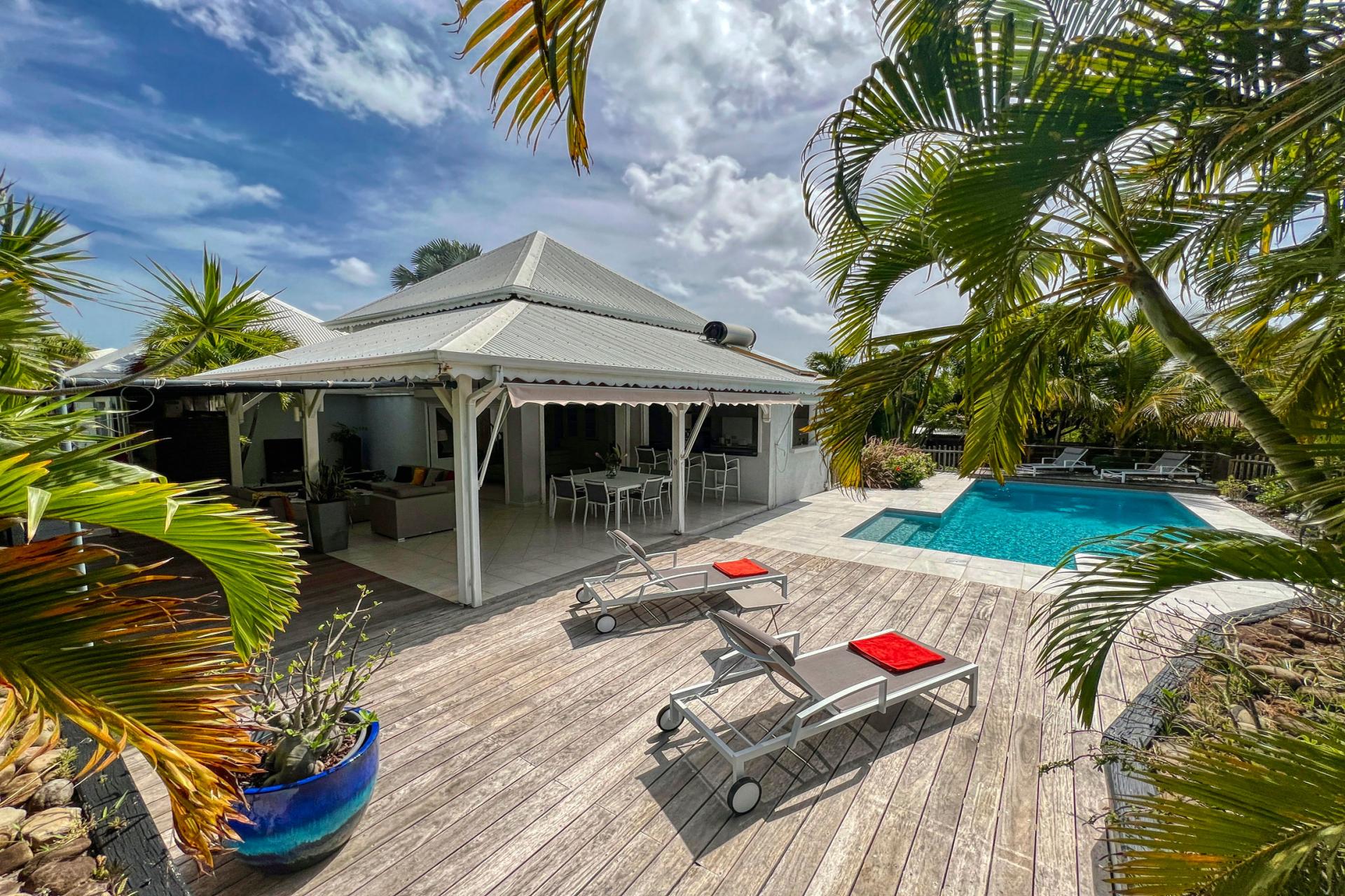 Location villa 6 personnes Saint François Guadeloupe- vue ensemble