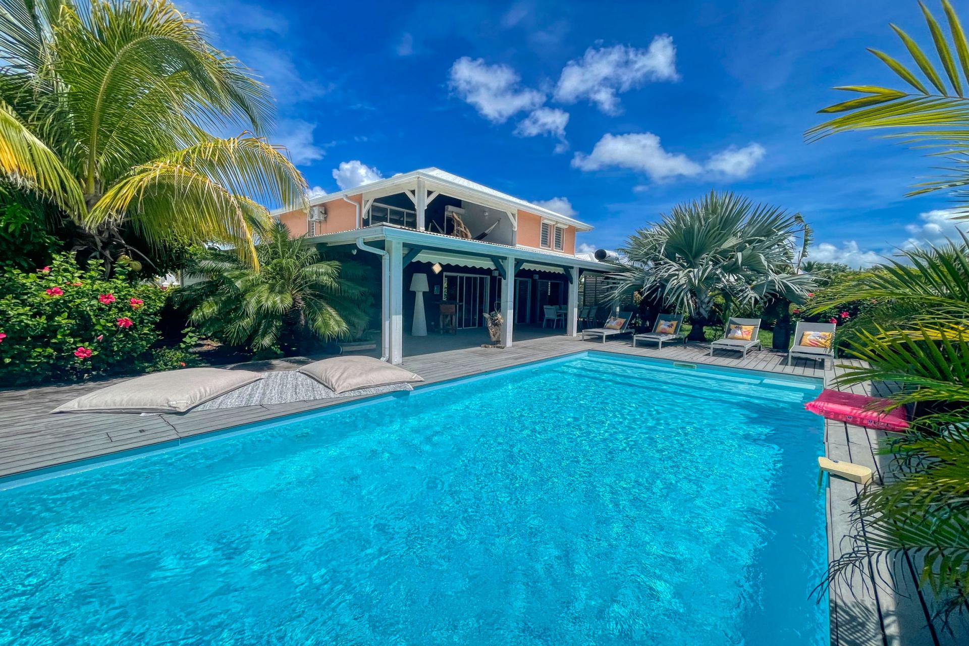 Location villa accès plage Saint François Guadeloupe- vue ensemble