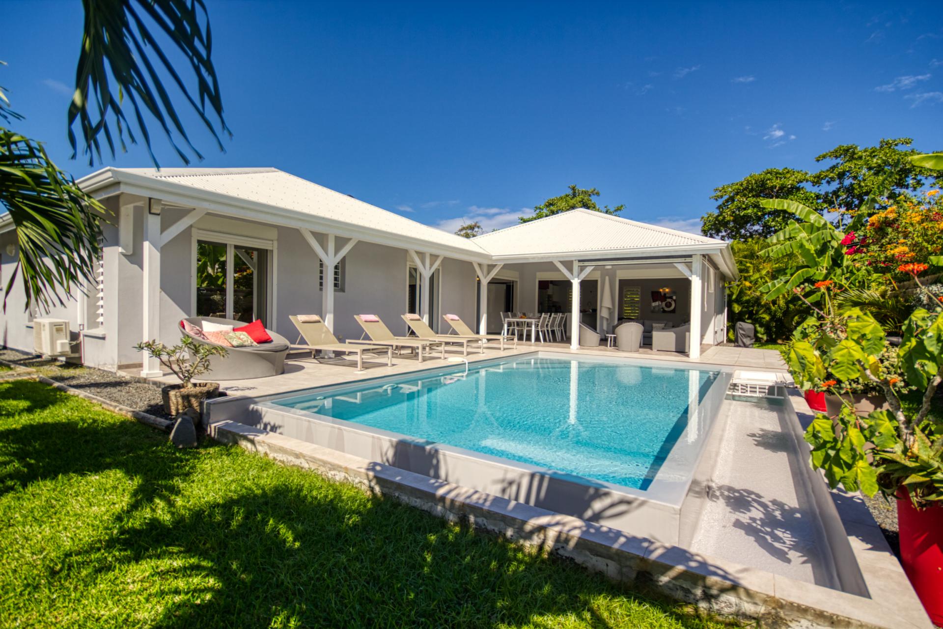 Location villa 3 chambres 6 personnes avec piscine à St françois en Guadeloupe