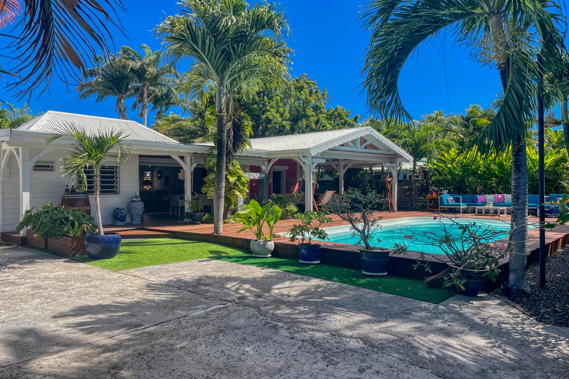 1.Location villa piscine Saint François Guadeloupe_Vue d'ensemble