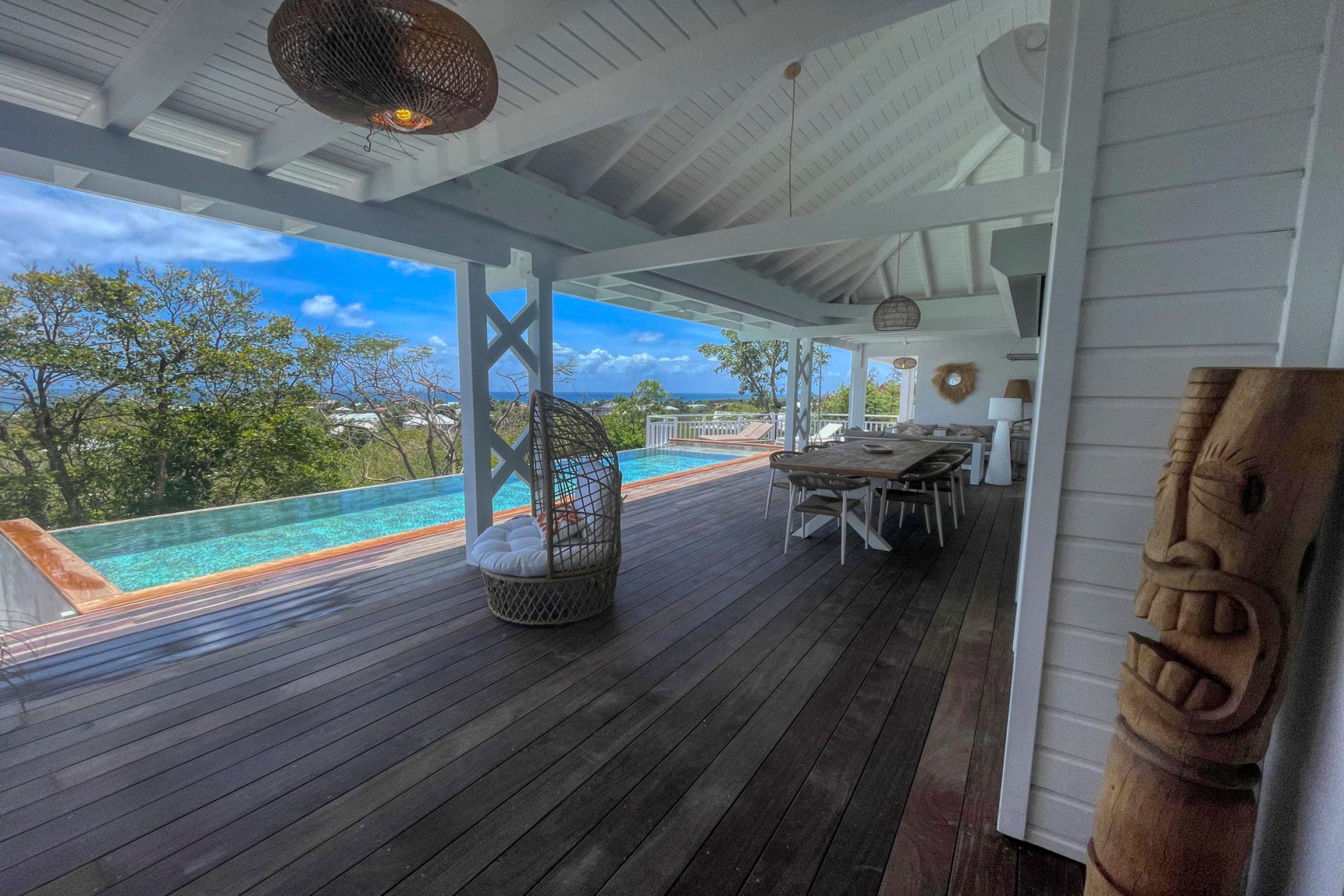 1.Location villa piscine vue mer Saint François Guadeloupe_Vue mer