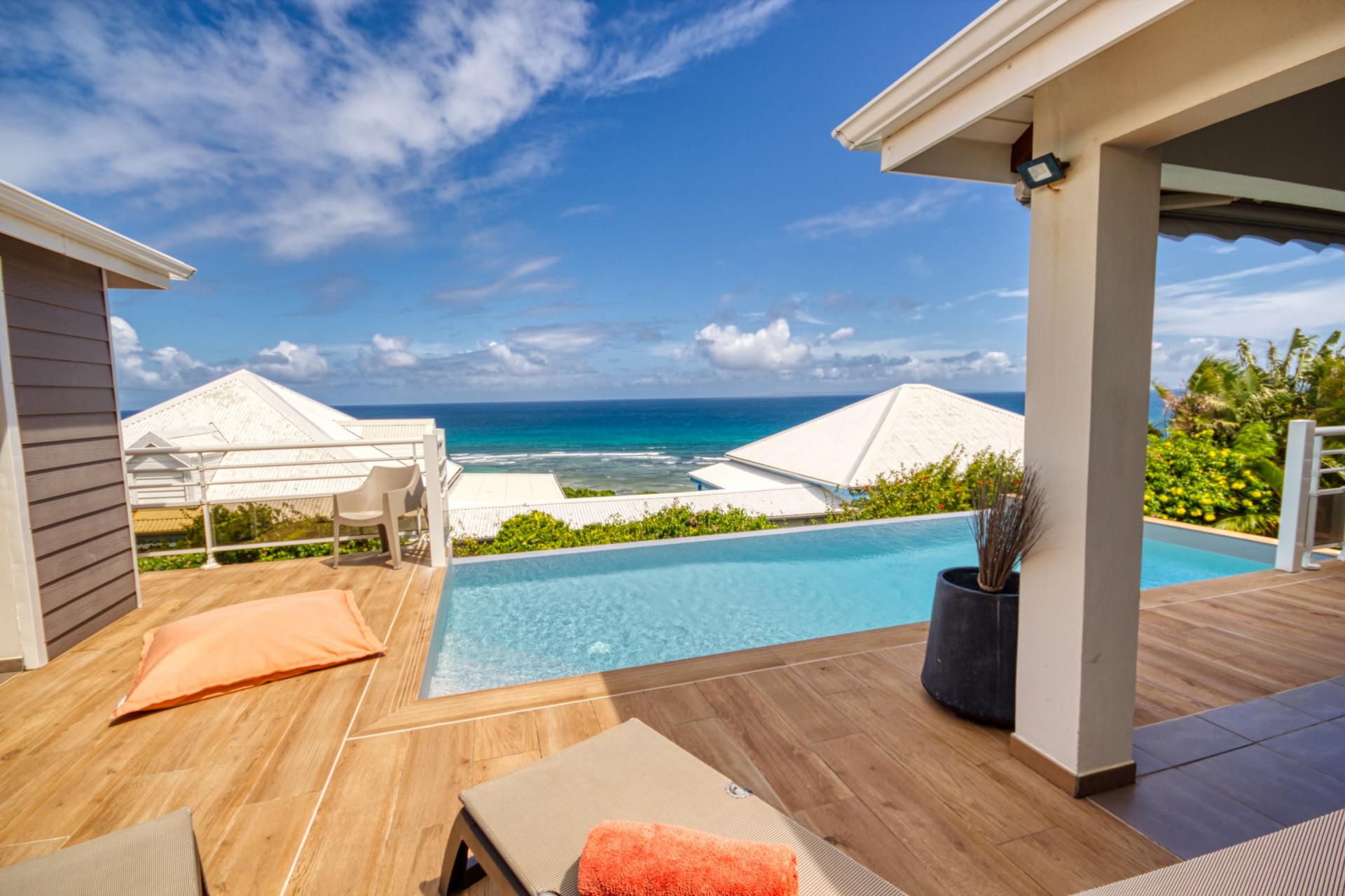 Location guadeloupe villa avec vue mer exceptionnelle