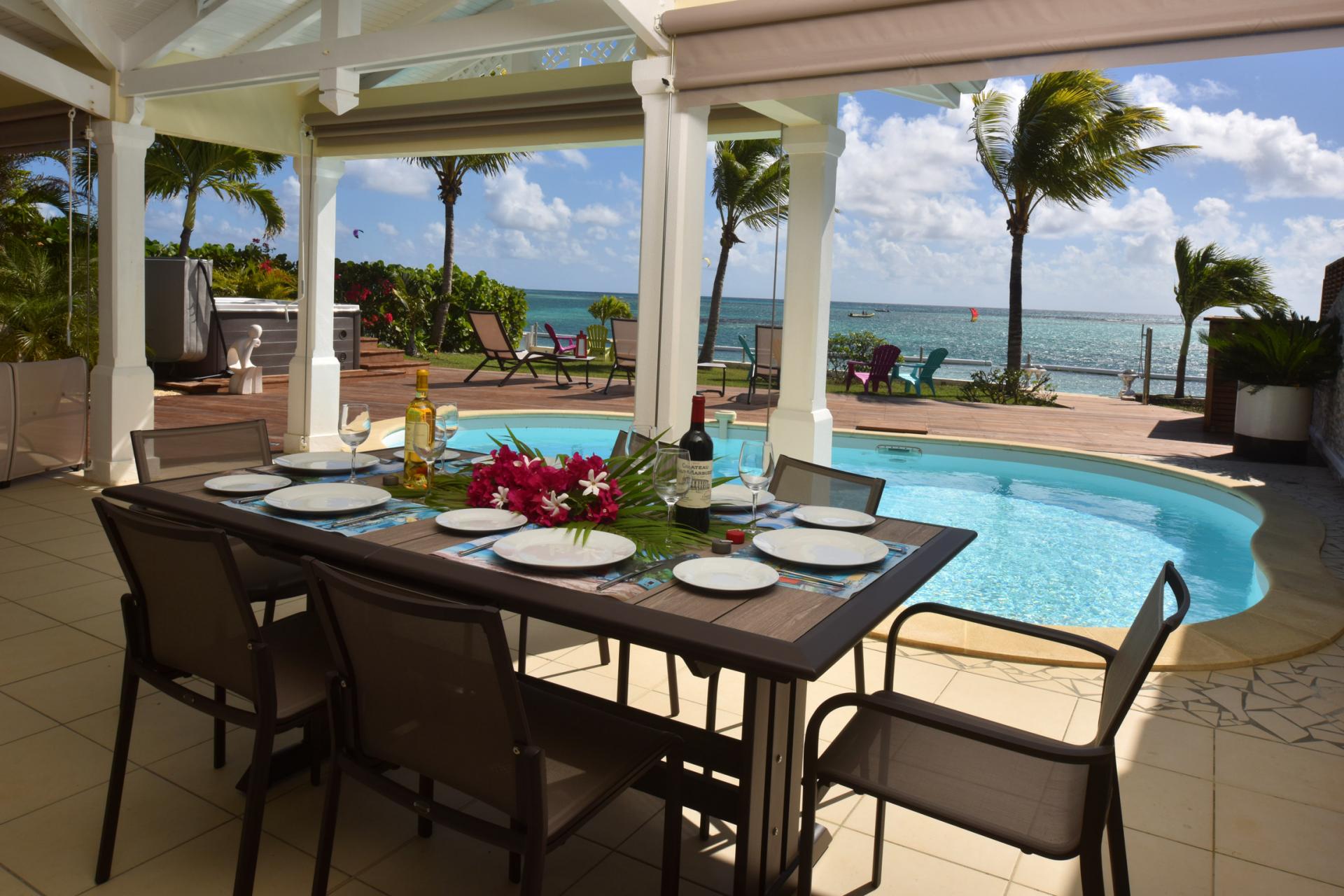 Location Guadeloupe - Vue mer - Villa luxe 