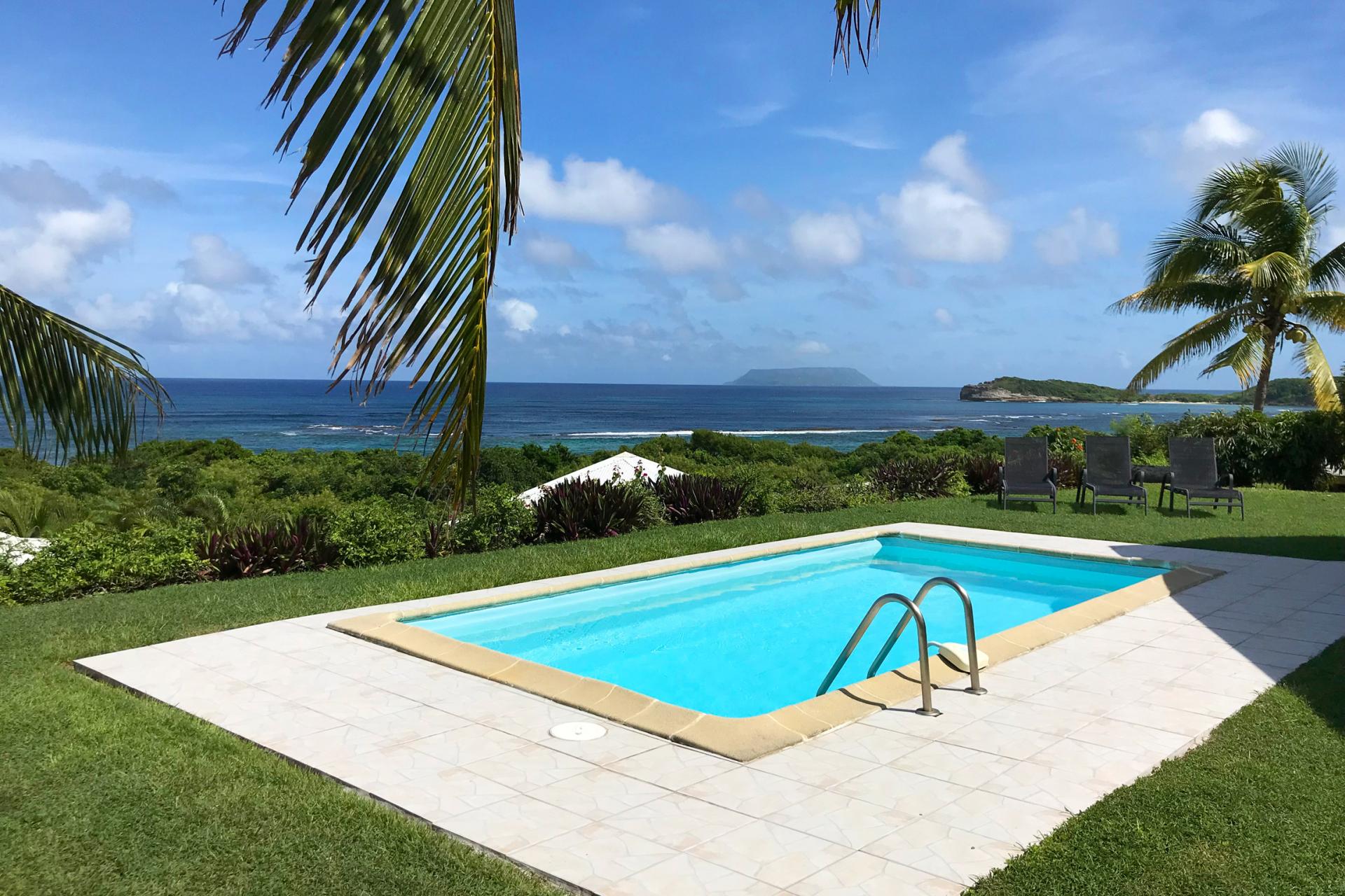 A louer villa piscine vue mer Guadeloupe - Vue Mer