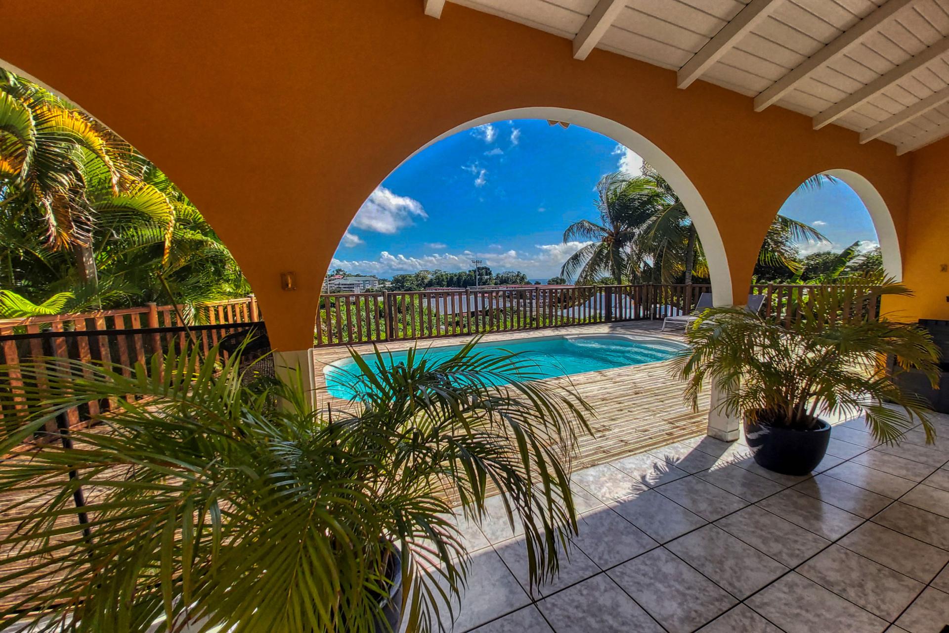 Rental villa Trois Rivières - swimming pool