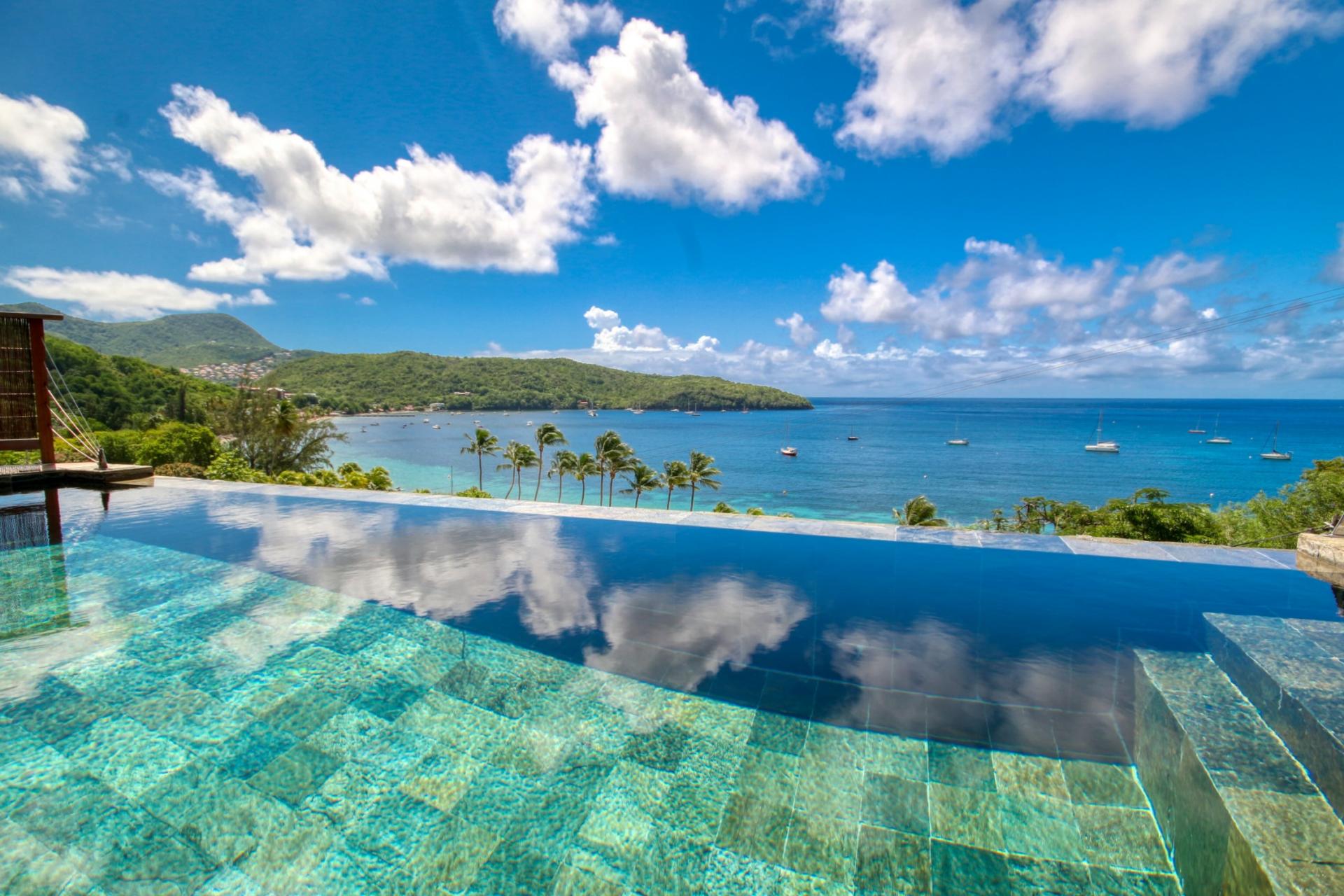 location villa de luxe martinique grande anse vue mer piscine 12 personnes