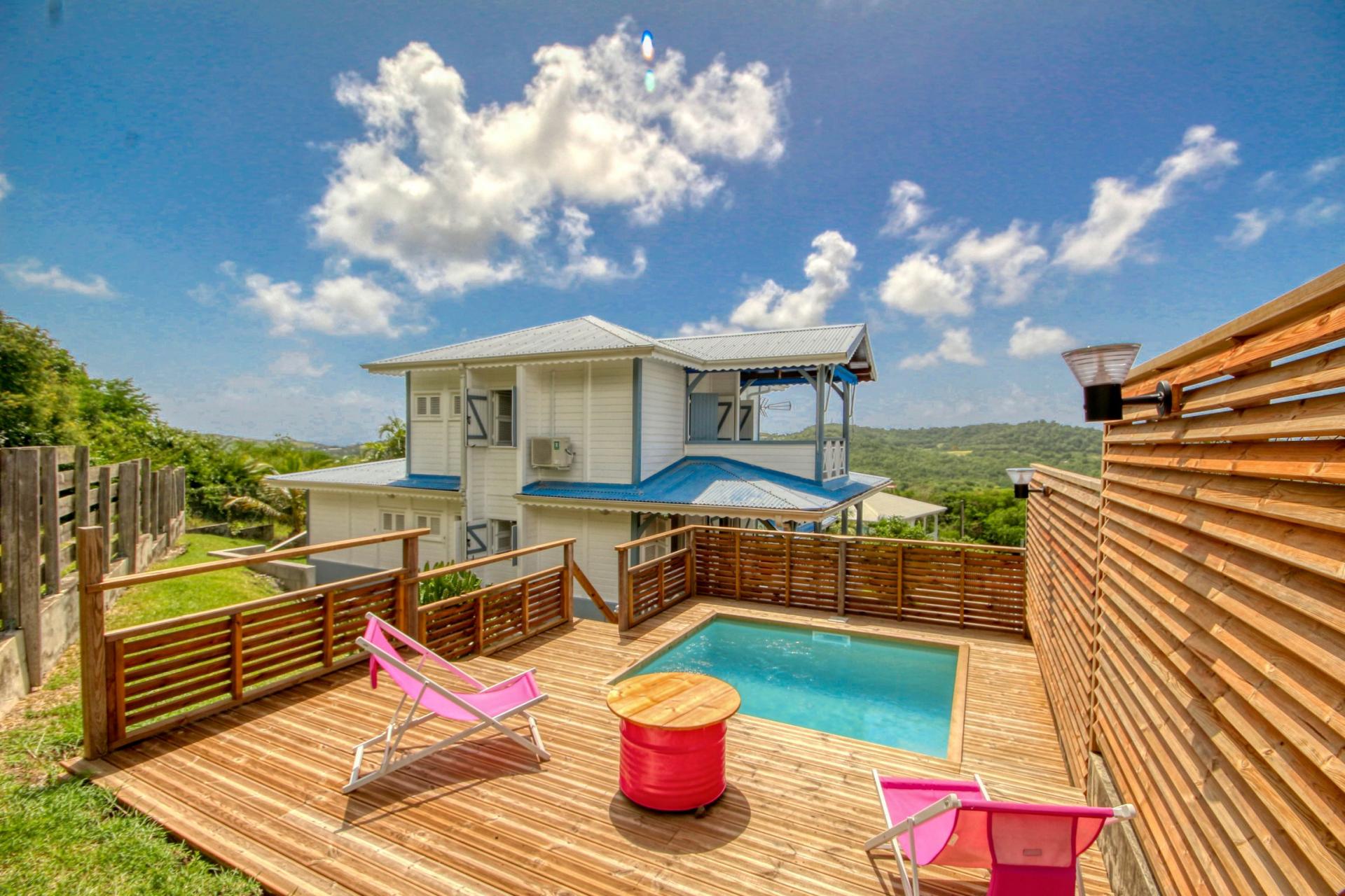 location maison Martinique Sainte Anne 6 personnes avec piscine 