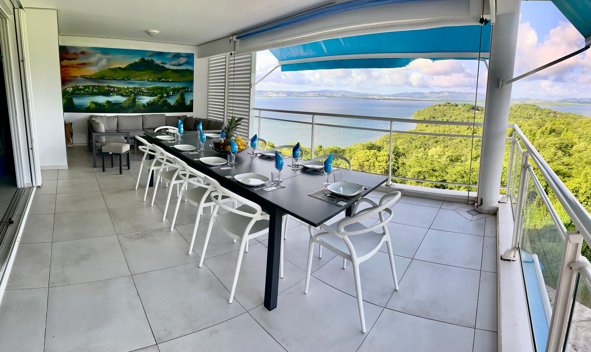 Location appartement luxe trois ilets martinique - la terrasse 