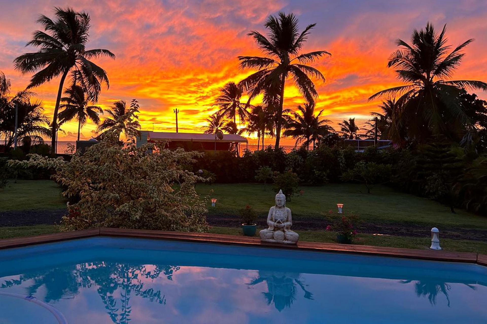 Location villa piscine 2 chambres Martinique_lever soleil