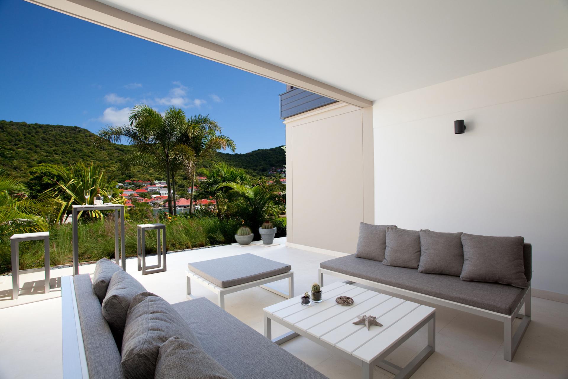 Location Appartement Gustavia - La terrasse