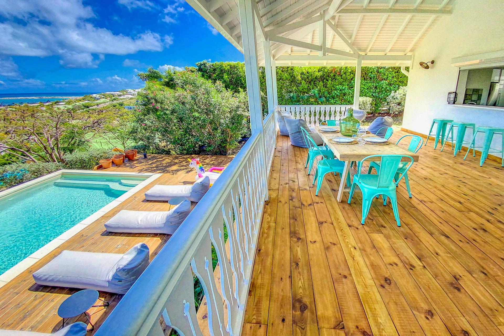Saint Martin Baie Orientale villa __vue ensemble-1