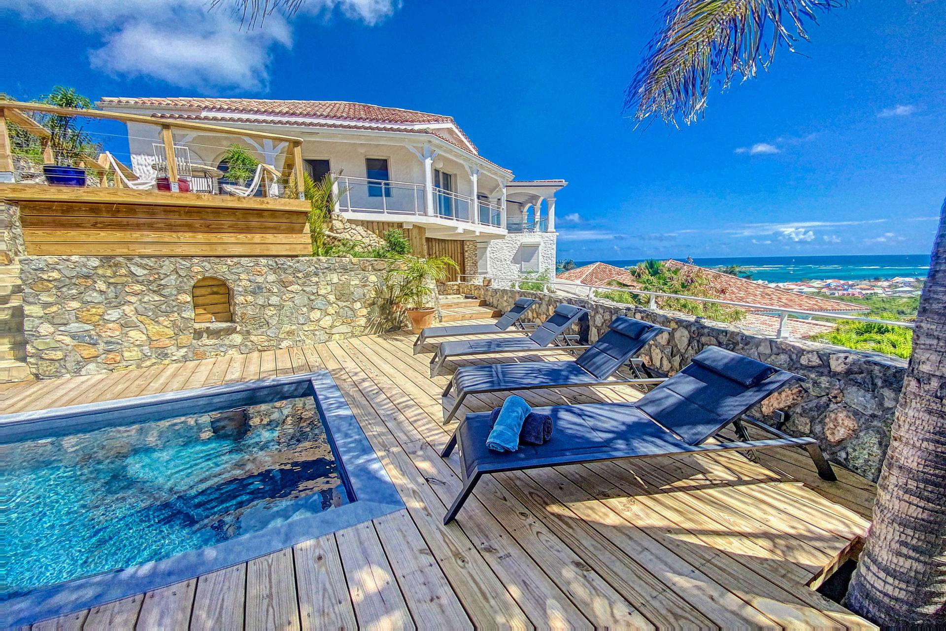 Location villa 6 personnes Orient Bay Saint Martin-vue ensemble-1