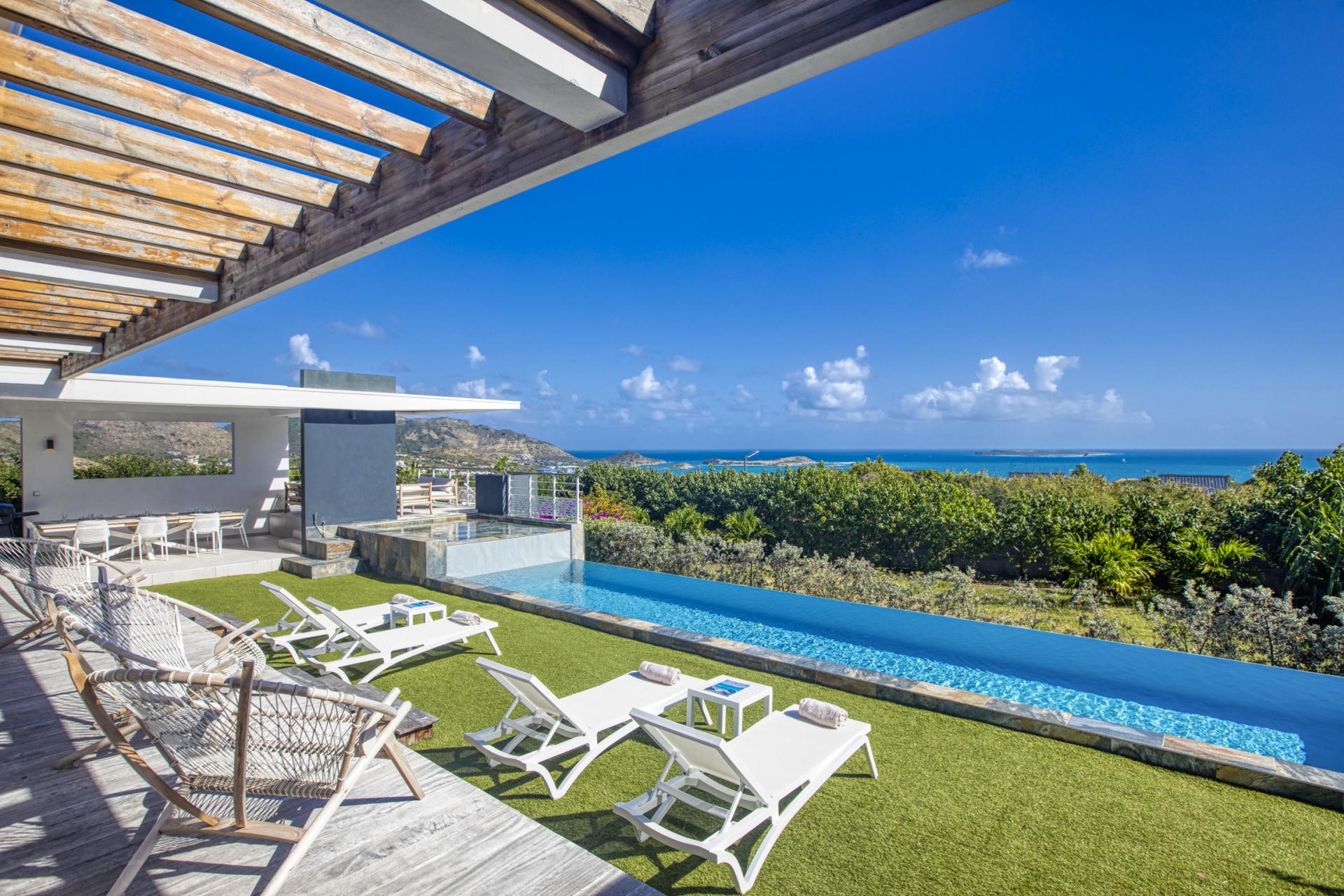 A louer villa 4 chambre Baie Orientale Saint Martin_ Vue d'ensemble - 1