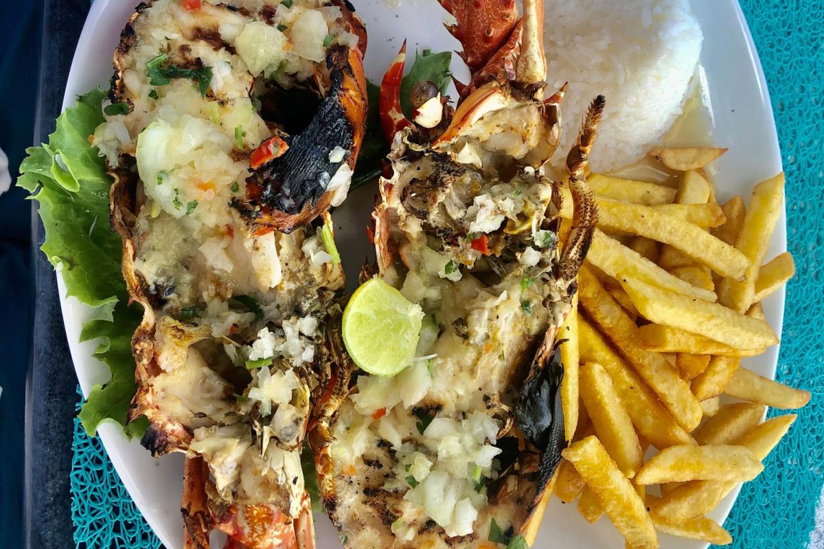 Langouste Grillée Plat Martinique