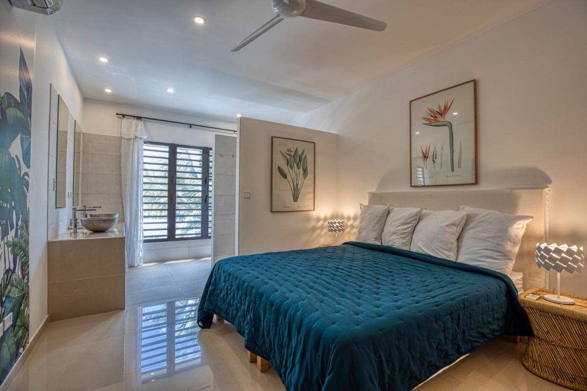 Location villa Alma 4 chambres 8 personnes avec piscine les pieds dans l'eau Beacon Hill Saint Martin