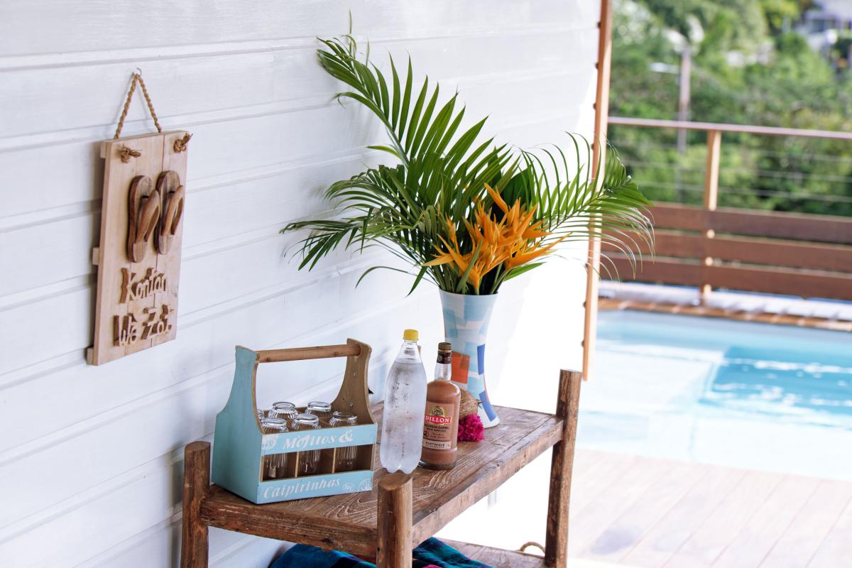 Loaction-villa-Martinique-Le-Diamant---Decoration-terrasse