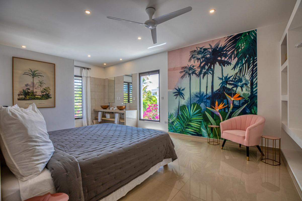 Location villa Alma 4 chambres 8 personnes avec piscine les pieds dans l'eau Beacon Hill Saint Martin