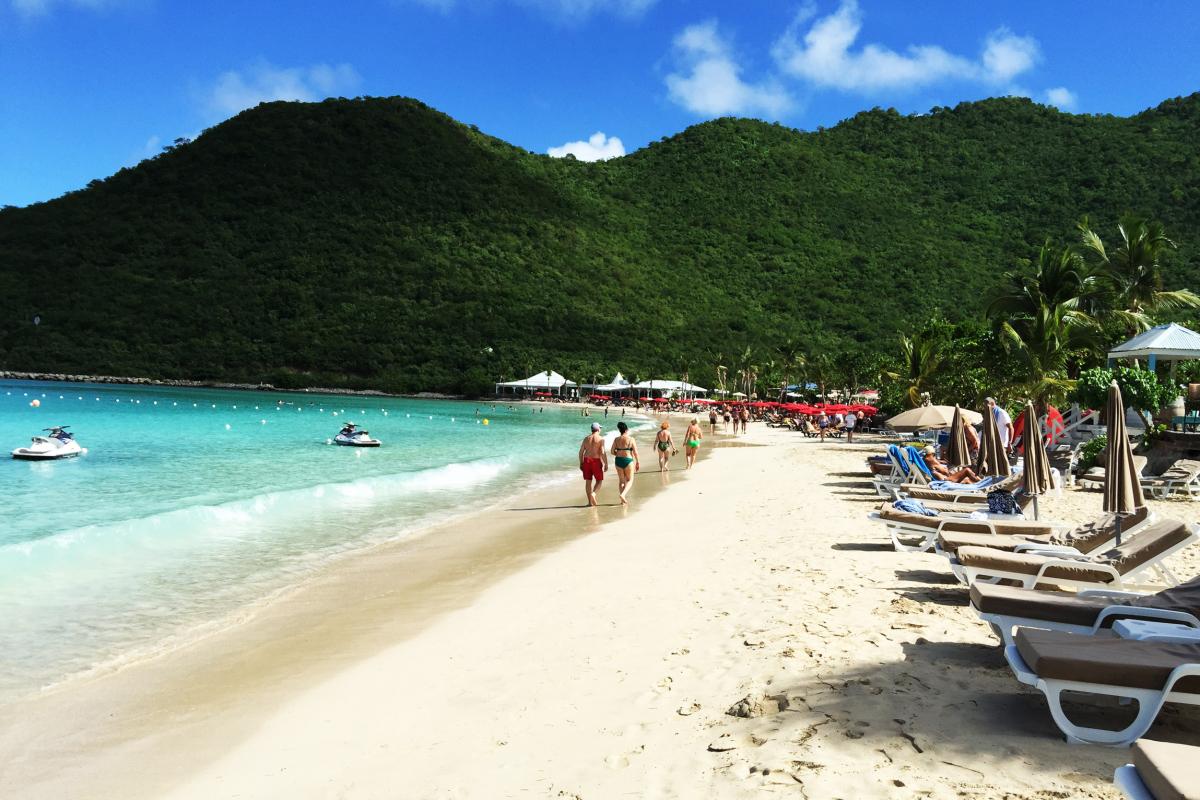 Anse Marcel beach white sand
