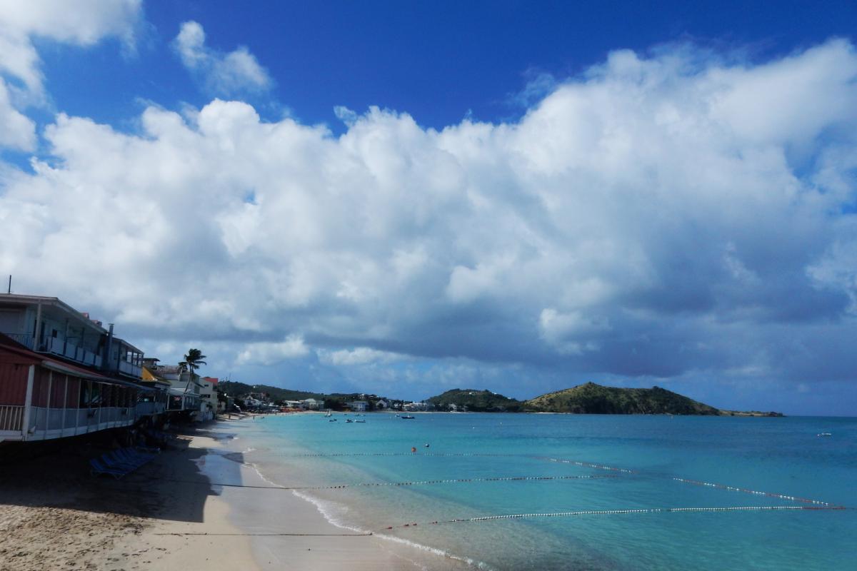 Plage de Grand Case lagon