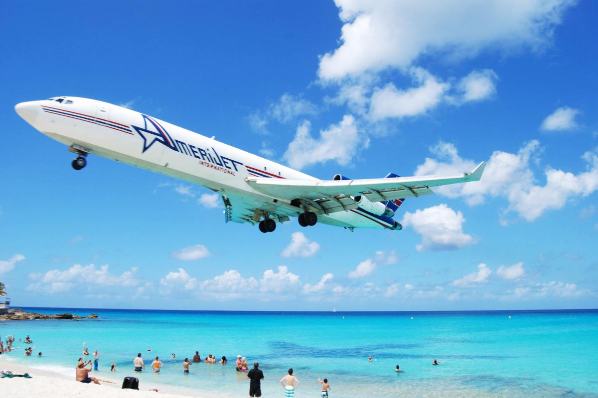 Maho beach lagoon