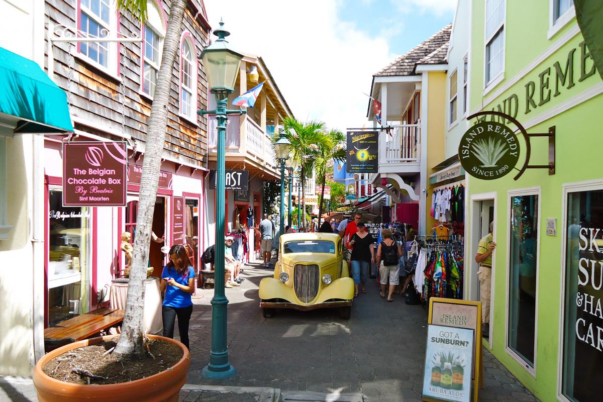 Philipsburg maisons colorées