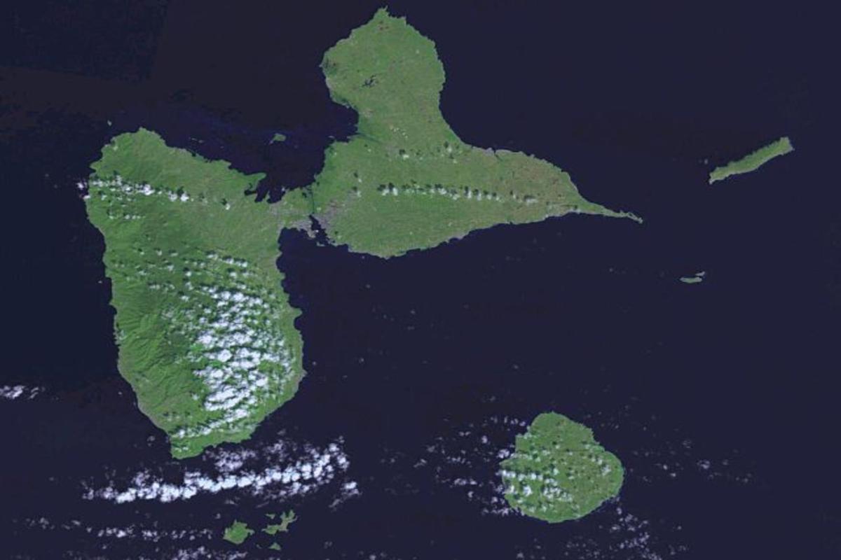 Carte de la Guadeloupe