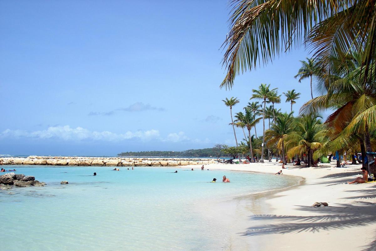 Plage de Sainte Anne lagon