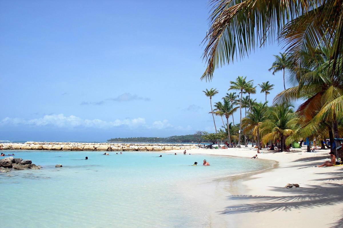 Plage de Sainte Anne lagon