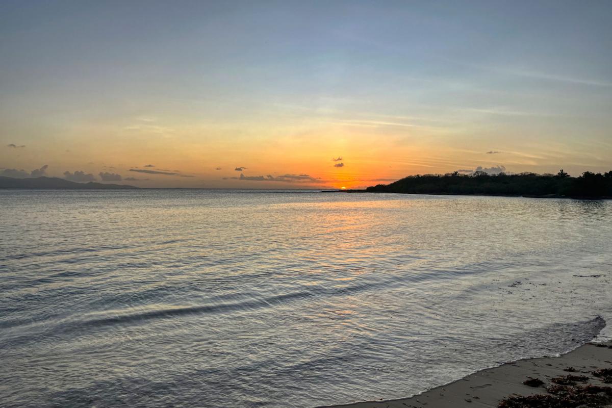 Plage du souffleur coucher du soleil