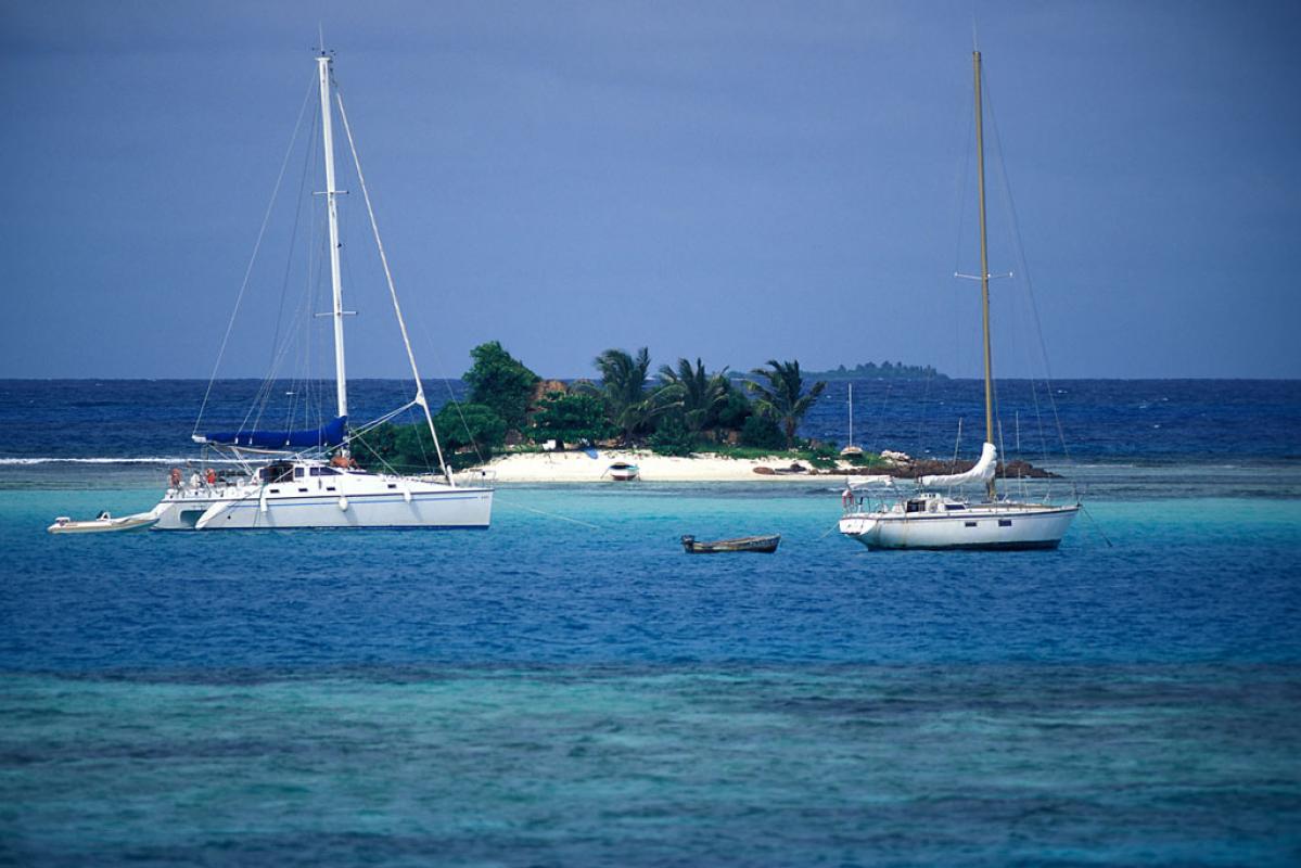 Mouillage aux Antilles