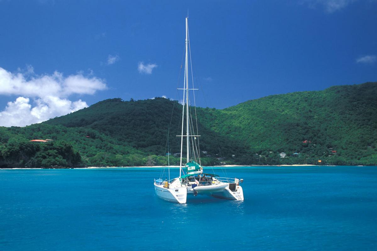 Mouillage dans la mer des Caraibes