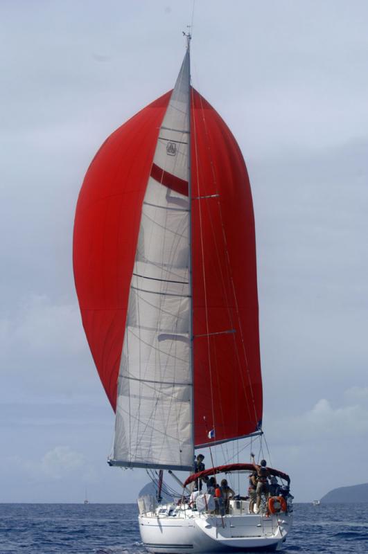 Voilier au spi