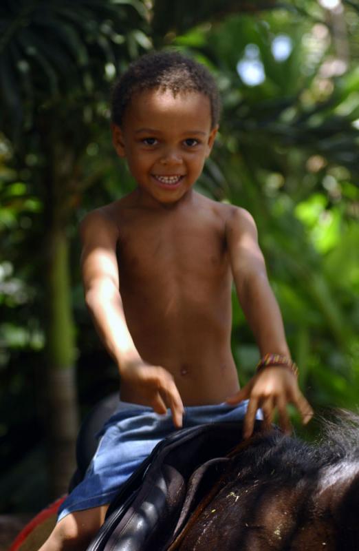 Enfant à cheval