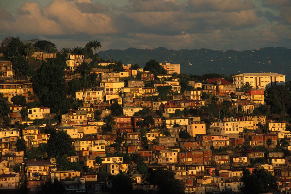 Coucher de soleil sur Fort de France