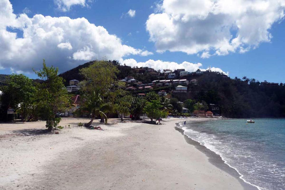 The beach of l'Anse à l'Ane