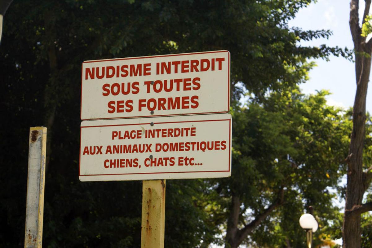 Anse Figuier beach - Nudism unauthorized 