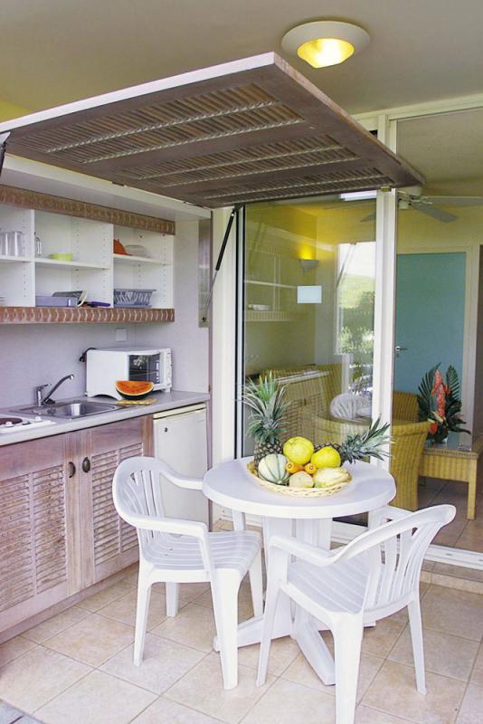 Terrasse et kitchenette