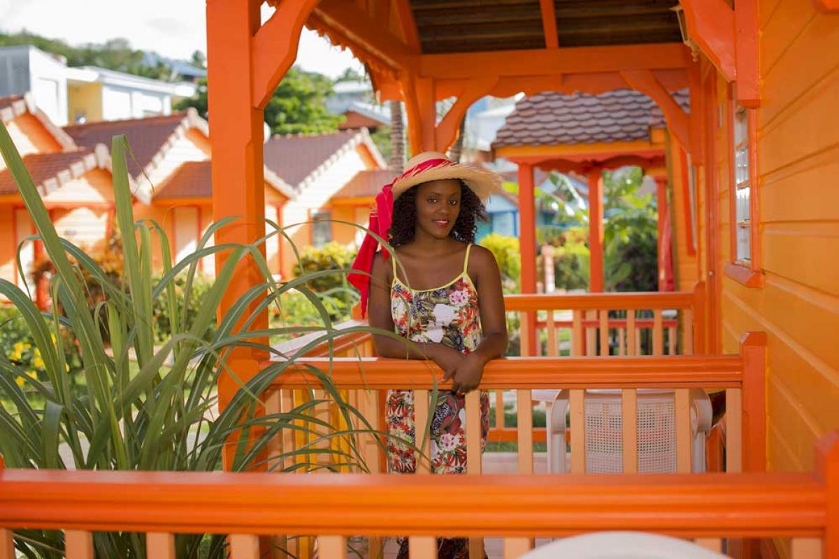 Hotel Bambou Trois Ilet - Bungalow orange