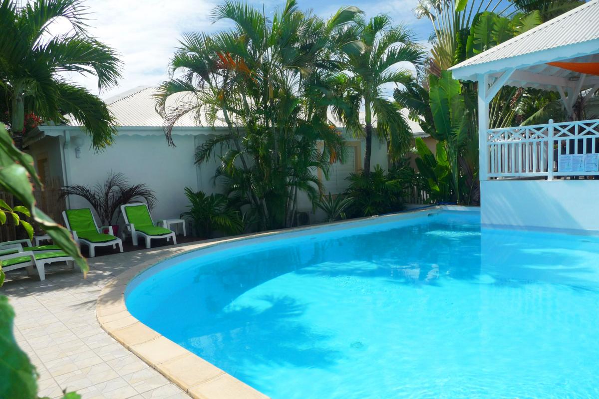 Rental villa Guadeloupe - pool and plants
