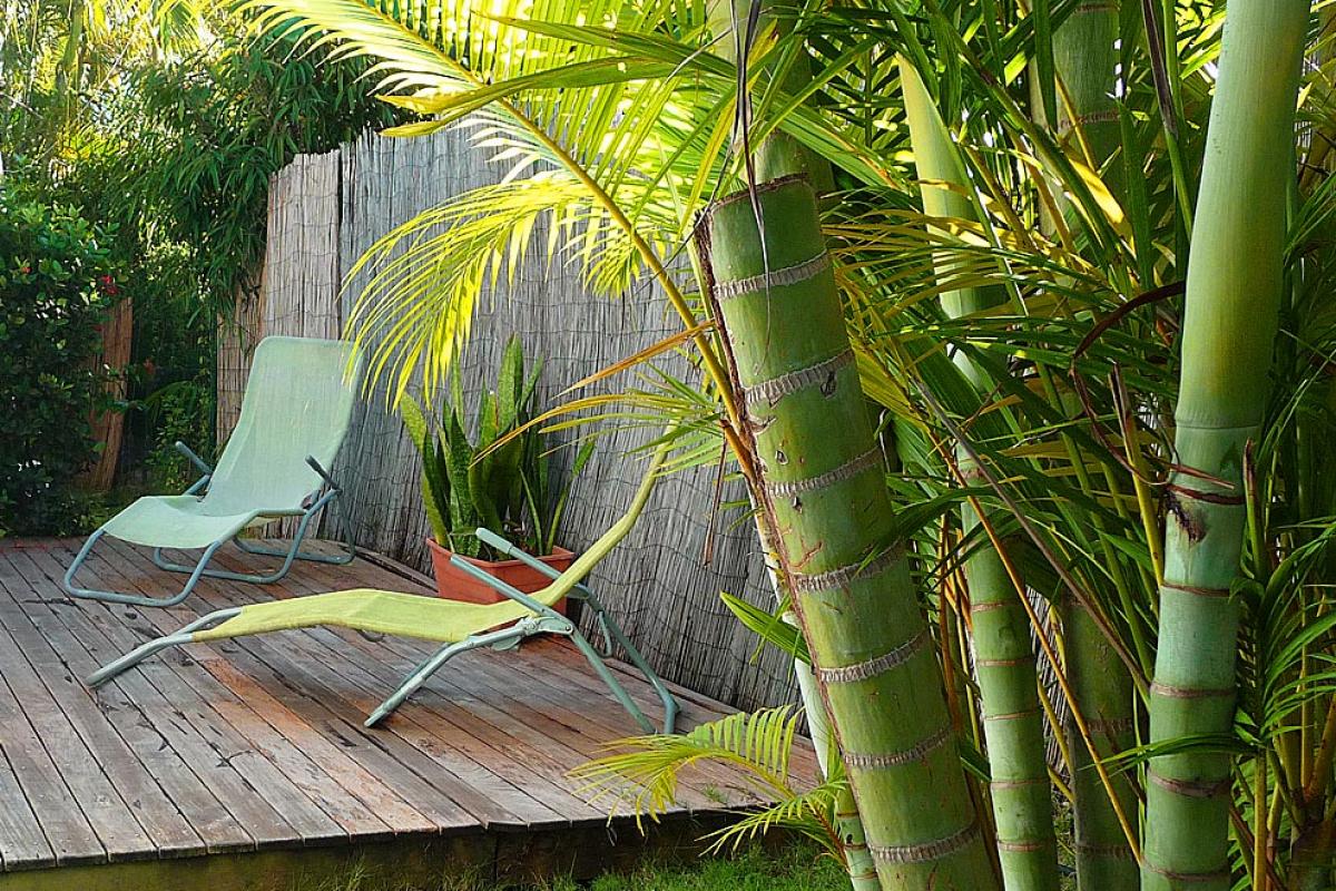 Rental villa Guadeloupe - Villa Indigo terrace and garden