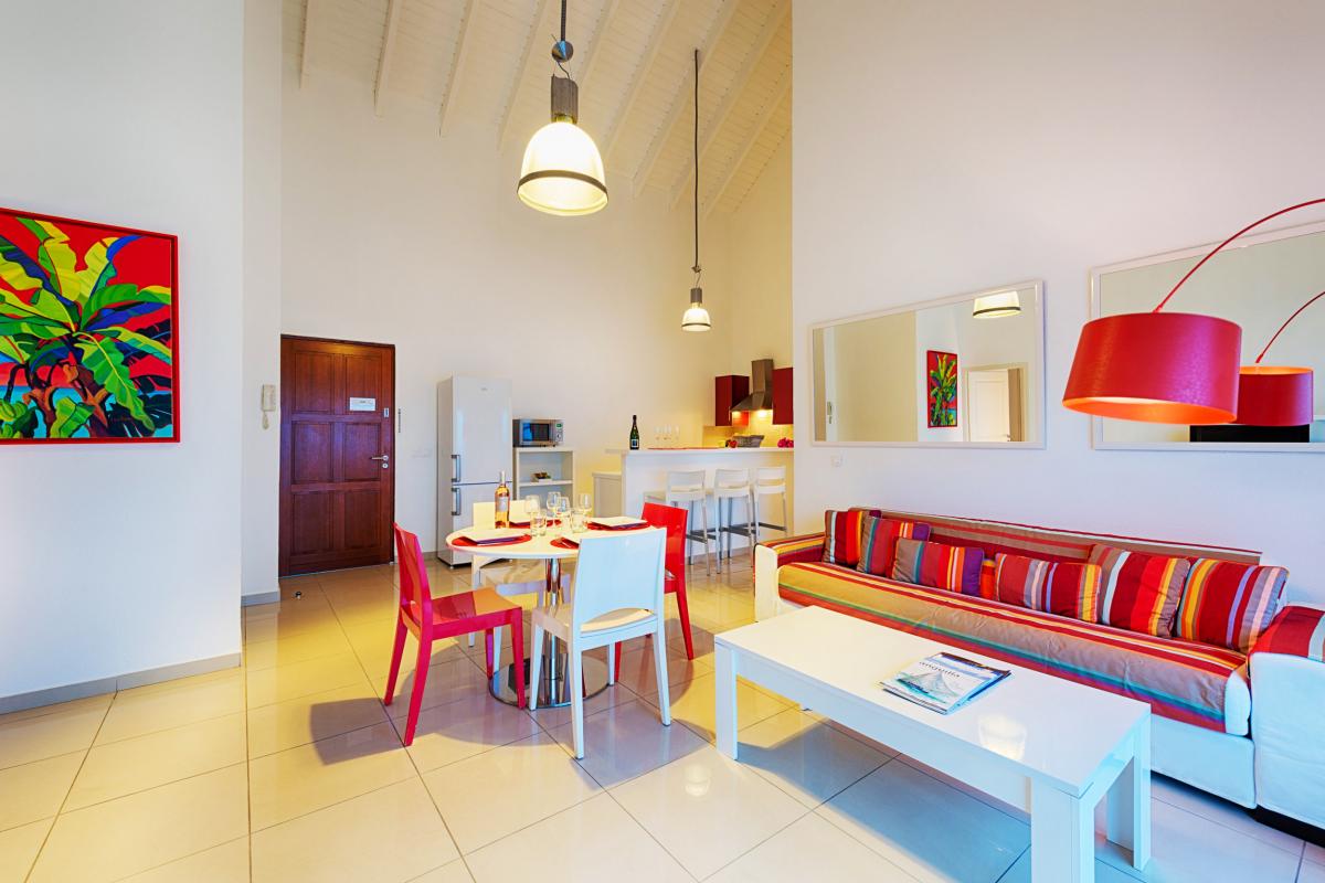 Bleu Emeraude - Séjour appartement 2 chambres