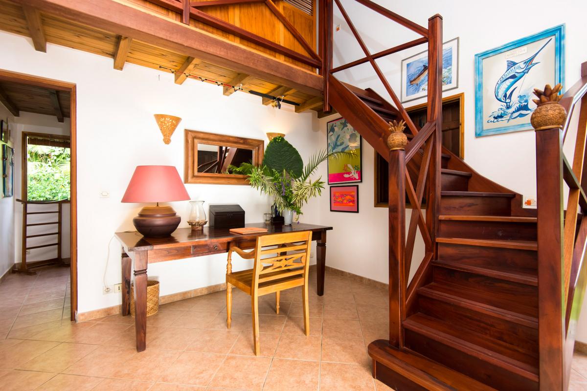 Location villa Bouillante Guadeloupe - Accès mezzanine