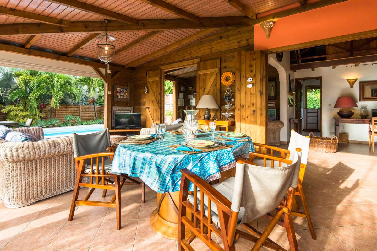 Location villa Bouillante Guadeloupe - Pièce à vivre