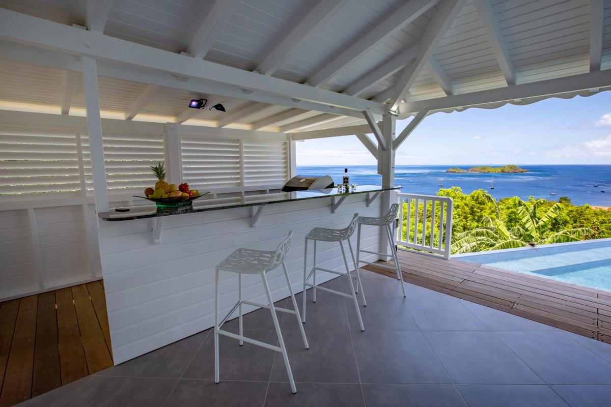 A louer villa à bouillante vue mer et coucher de soleil - Guadeloupe